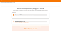 Desktop Screenshot of e-campus.groupe-esa.com